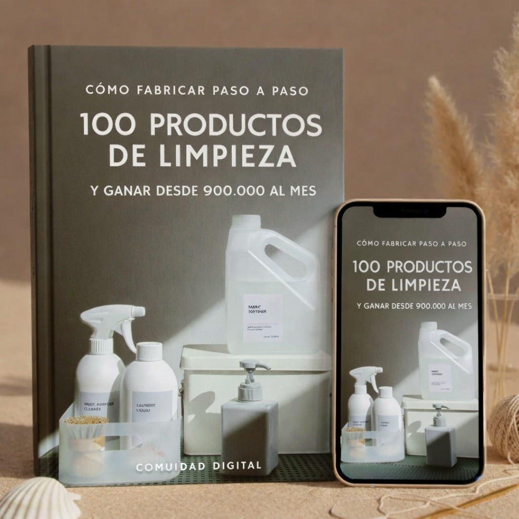 100 Productos de Limpieza paso a paso + 5 BONOS